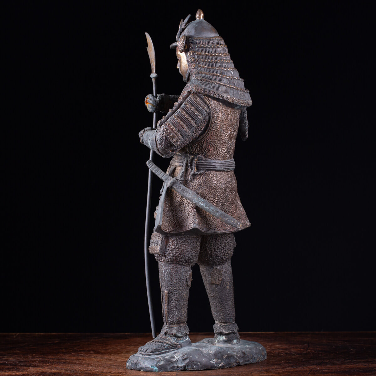 Statue De Samouraï PARASTONE – Aspect Bronze – Figurine Décorative Neuve
